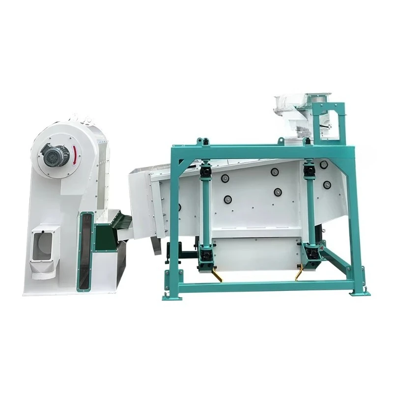 HZXZ Big Capacity Grain Gravity Vibrating Cleaning Grain Seed Cleaning Machine Wheat Barley Dry Paddy Rice Cleaner for Rice Mill