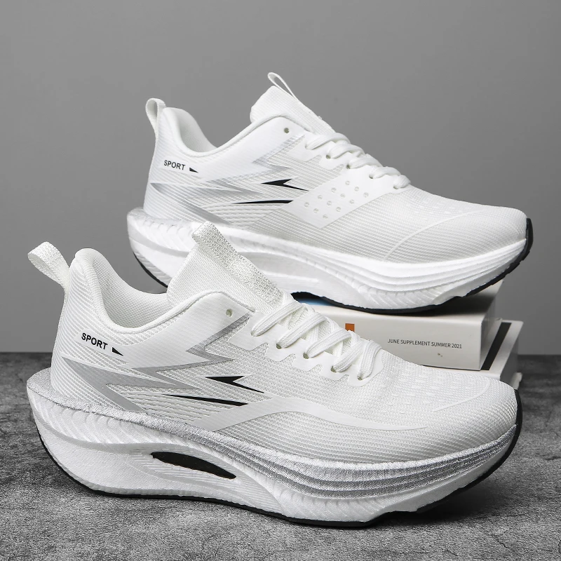 

Men Sports Running Shoes Casual Marathon Breathable Lightweight Comfortable Athletic Walking Sneakers Outdoors