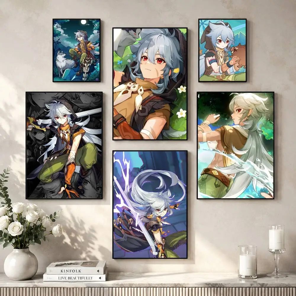 Razor Genshin Game I-Impact Poster HD Quality Wall Art Retro Posters For Home Room Wall Decor Self Adhesive