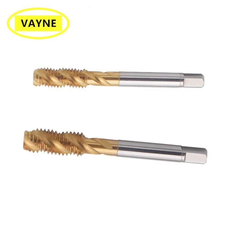 VAYNE HSSE Amerikanischer spiralförmiger geriffelter Gewindebohrer mit TIN UNF UNC UNS0-80 6-32 3-48 1-64 3/8 1/2 5/8 7/16 9/16 Maschinengewindebohrer mit Feingewinde