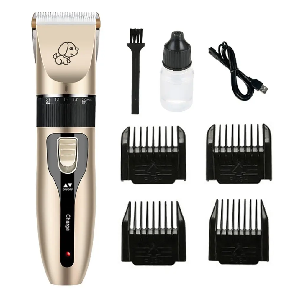 Professional Pet Dog Hair Trimmer Variable Speed Electrical Clipper Grooming Shaver Lithium Battery High-power Haircut Machine