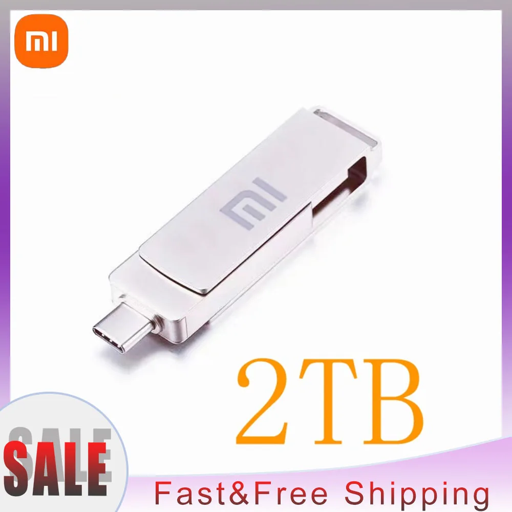 Xiaomi-unidad Flash USB 3,1 de 2TB y 1TB, pendrive tipo C de 64GB, 256GB, 128GB y 512GB para teléfono móvil