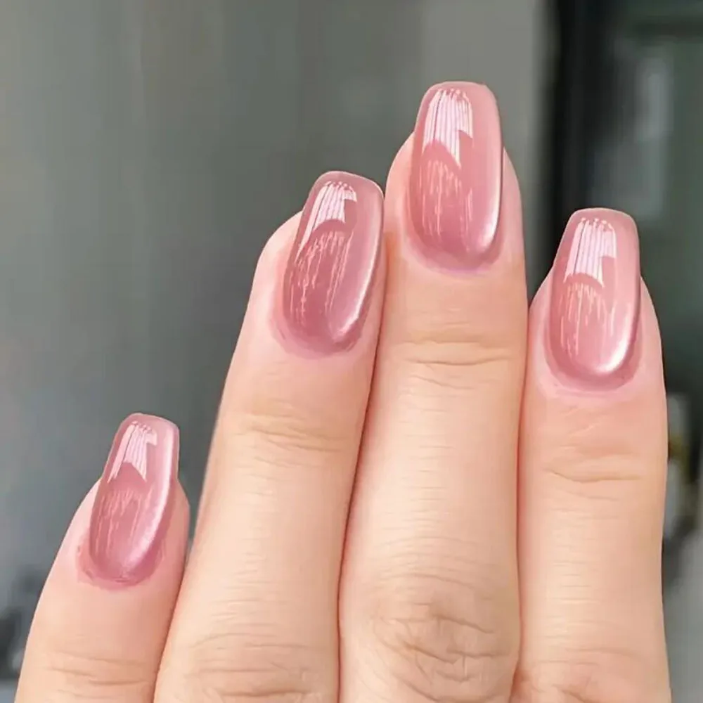 10ml Gel per occhi di gatto rosa pesca Gel magnetico Porcellana Gel glitter riflettente bianco Smalto per unghie Gel UV semipermanente per salone di bellezza