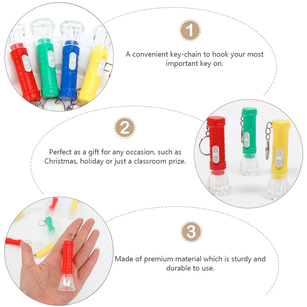 20 шт. мини-фонарик брелок портативный аварийный светодиодный брелок для кемпинга детские игрушки декоративный подвесной светодиодный фонарик ручной светильник