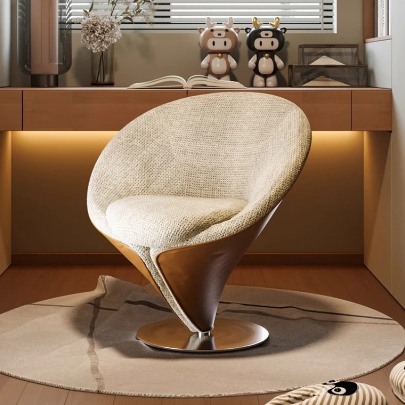 Nordic minimalist living room leisure chair vanity Bedroom chair design furniture High end elegant tabouret chambre single sofa