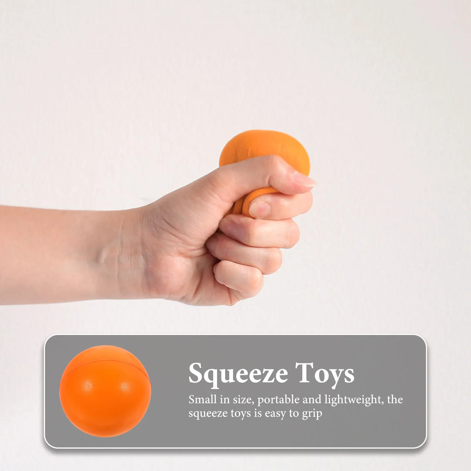 12 pz Palle Antistress 63mm Spugna Schiuma Arancione Giocattoli di Sollievo di Pressione Spremere Palla di Piccole Dimensioni Elasticità Portatile Giocattolo Sensoriale All'aperto
