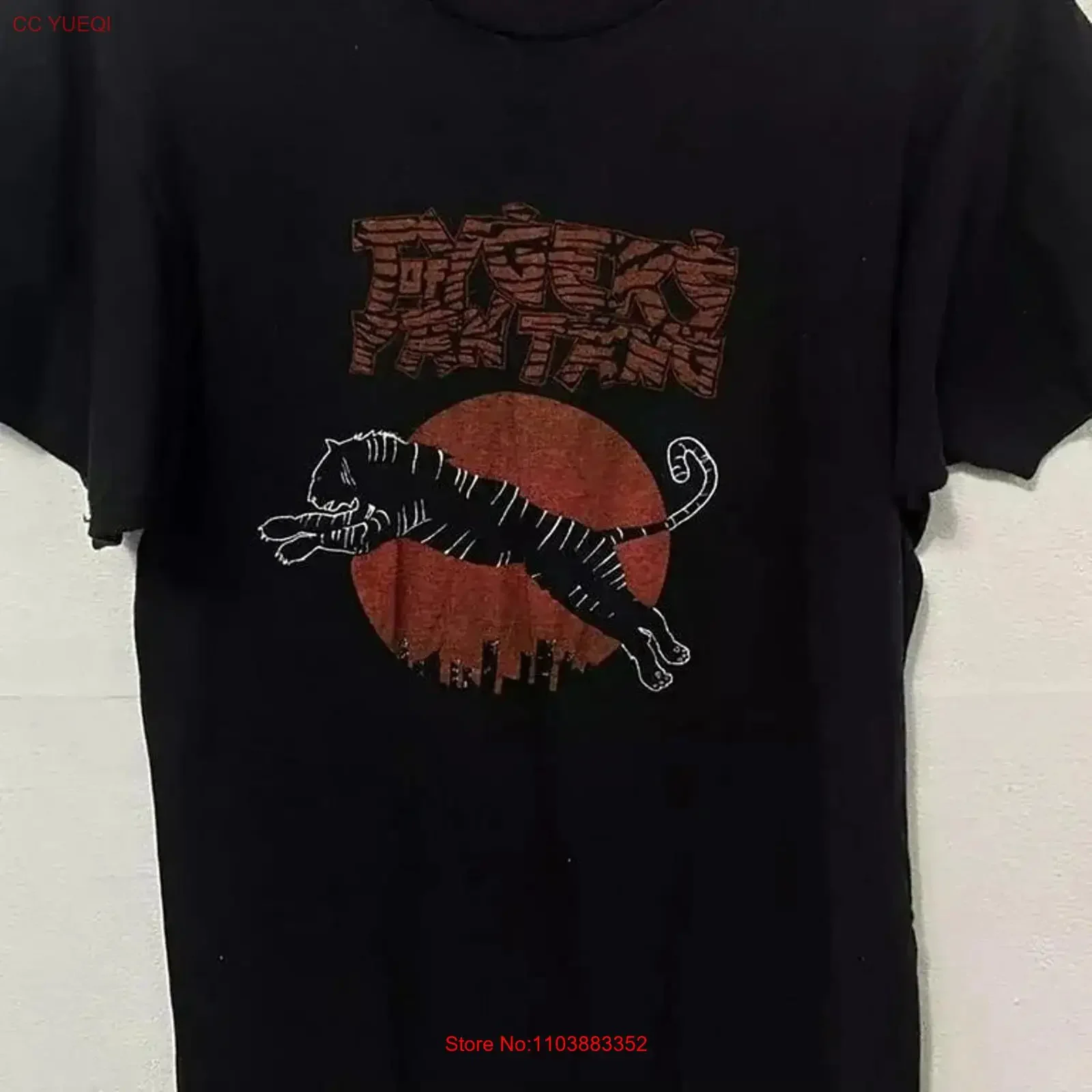 Tygers of Pan Tang Band Schwarzes T-Shirt in allen Größen für Fans S-5XL AD600 Vintage Washed Casual Soft Designer-Kleidung Leicht Herrenstil