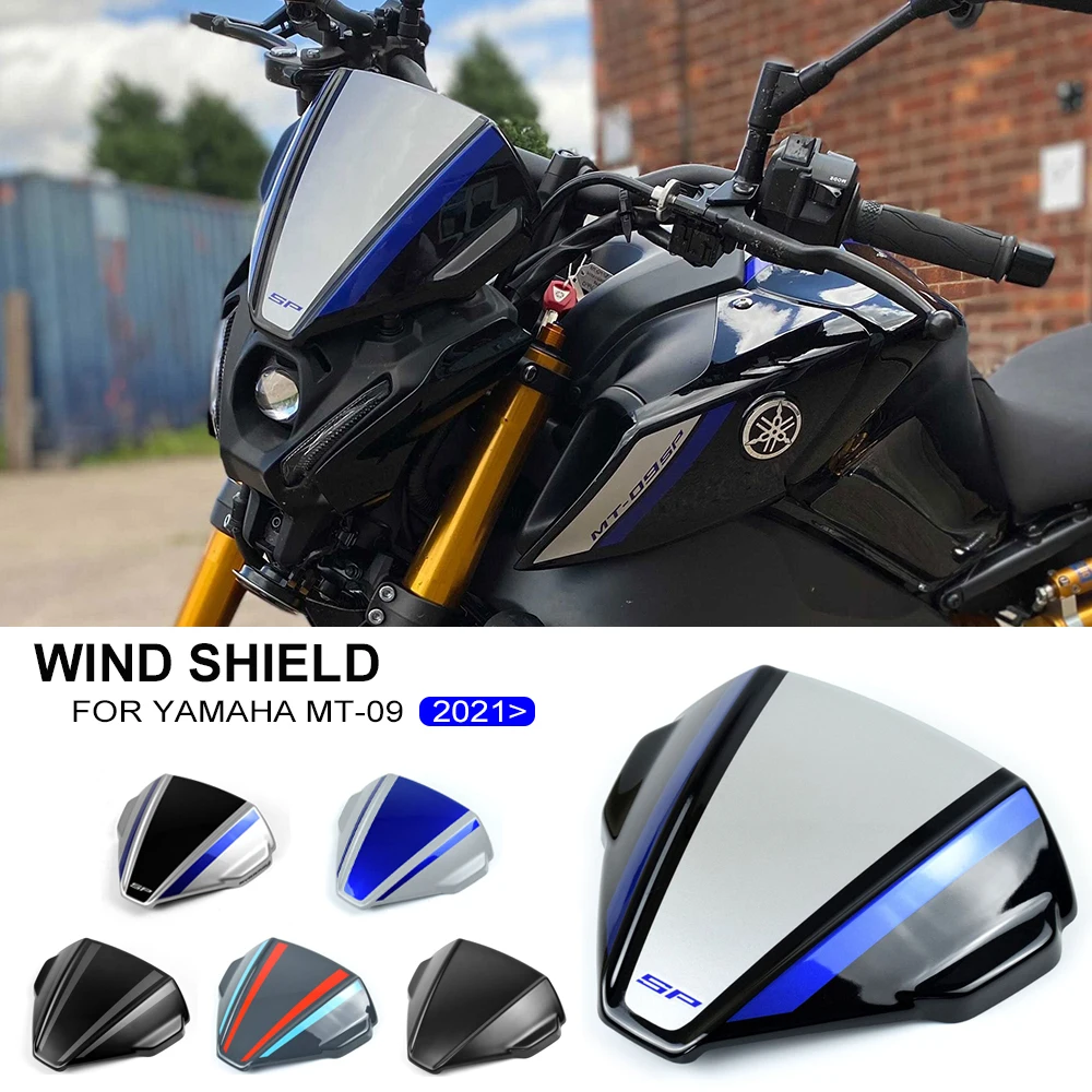 

FOR YAMAHA MT-09 MT09 FZ09 Motorcycle Accessories Front Windshield Black Blue Windscreen Airflow Wind Deflector 2021 2022