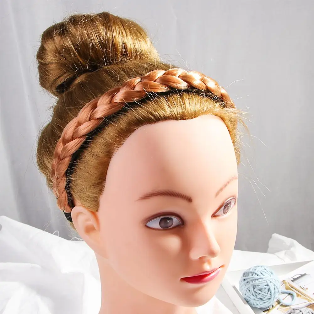 Винтажные аксессуары для волос принцессы, женский обруч на голову, головные уборы, синтетический парик, витой парик, повязка на голову, плетеная повязка на голову, ленты для волос
