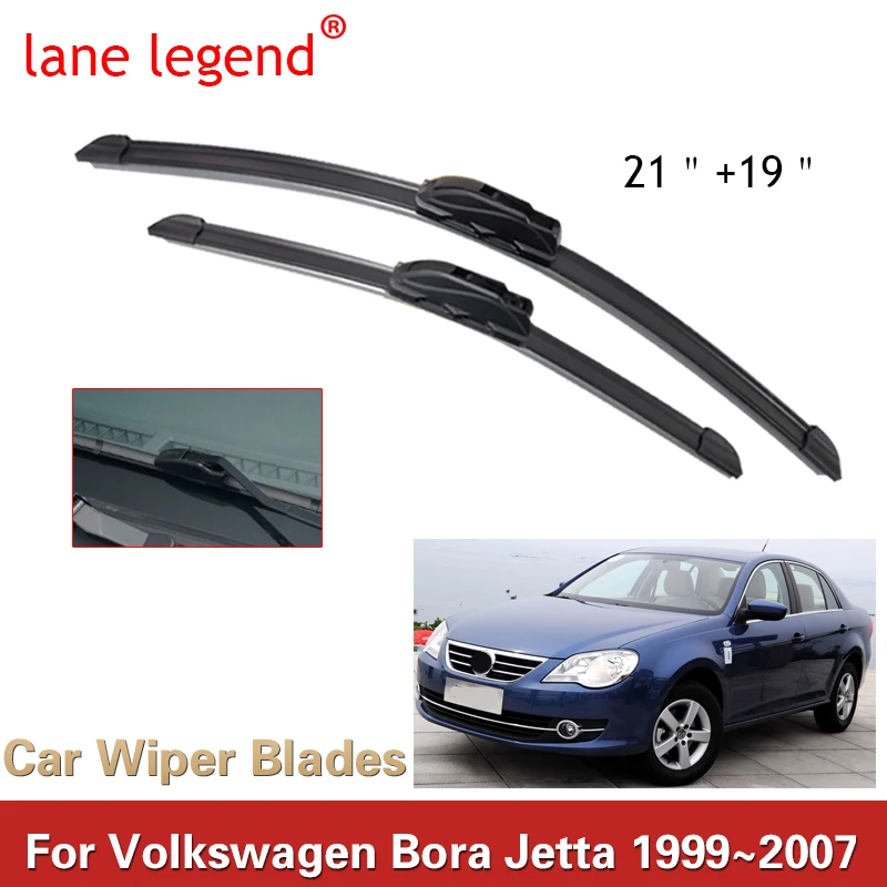 For Volkswagen VW Bora Jetta 1999~2007 Wiper Blades Brushes Cutter Window Windshield Windscreen Cleaning U J Hook Car Accessorie