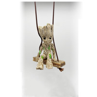 5-6cm Tree Man Groot Guardians of The Galaxy Marvel Avengers Anime Mini Toys Action Figure Sitting Groot Car Decoration Kids Toy