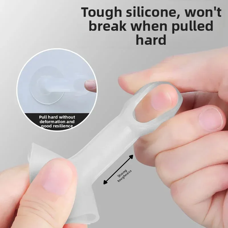 Soft Silicone Door Stopper with Suction Cup Anti-Damage Wall Protector Mute Bumper for Furniture And Door Handle Guard