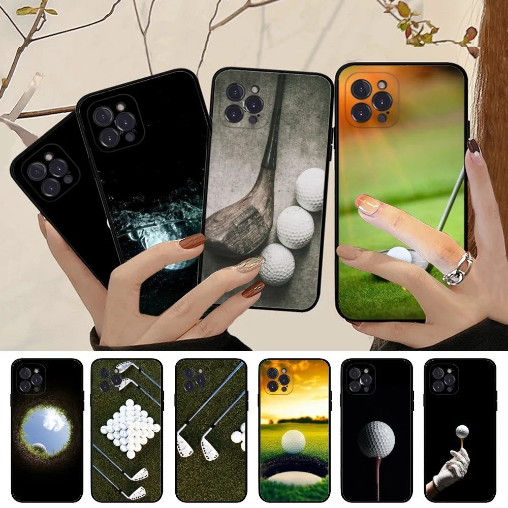 Sport Golf Ball Phone Case For iPhone 15 14 11 12 13 Mini Pro XS Max Cover 6 7 8 Plus X XR SE 2020 Funda Shell