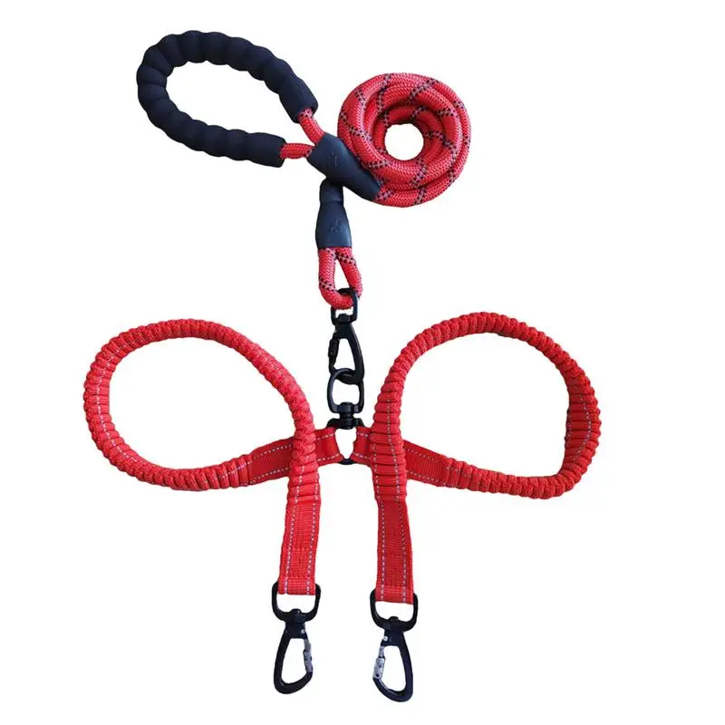 Dog Lead 360 Swivel No Twine Dog Lead Double Clip Dog Lead Two-Headed Control Lead For Large Dogs That Pull Large Dogs