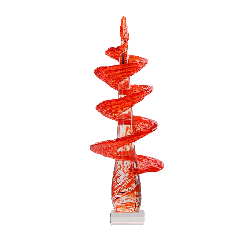 

Glazed glass is rising step by step, light luxury and high-end living room ornaments, office entrance home decoration handicraft