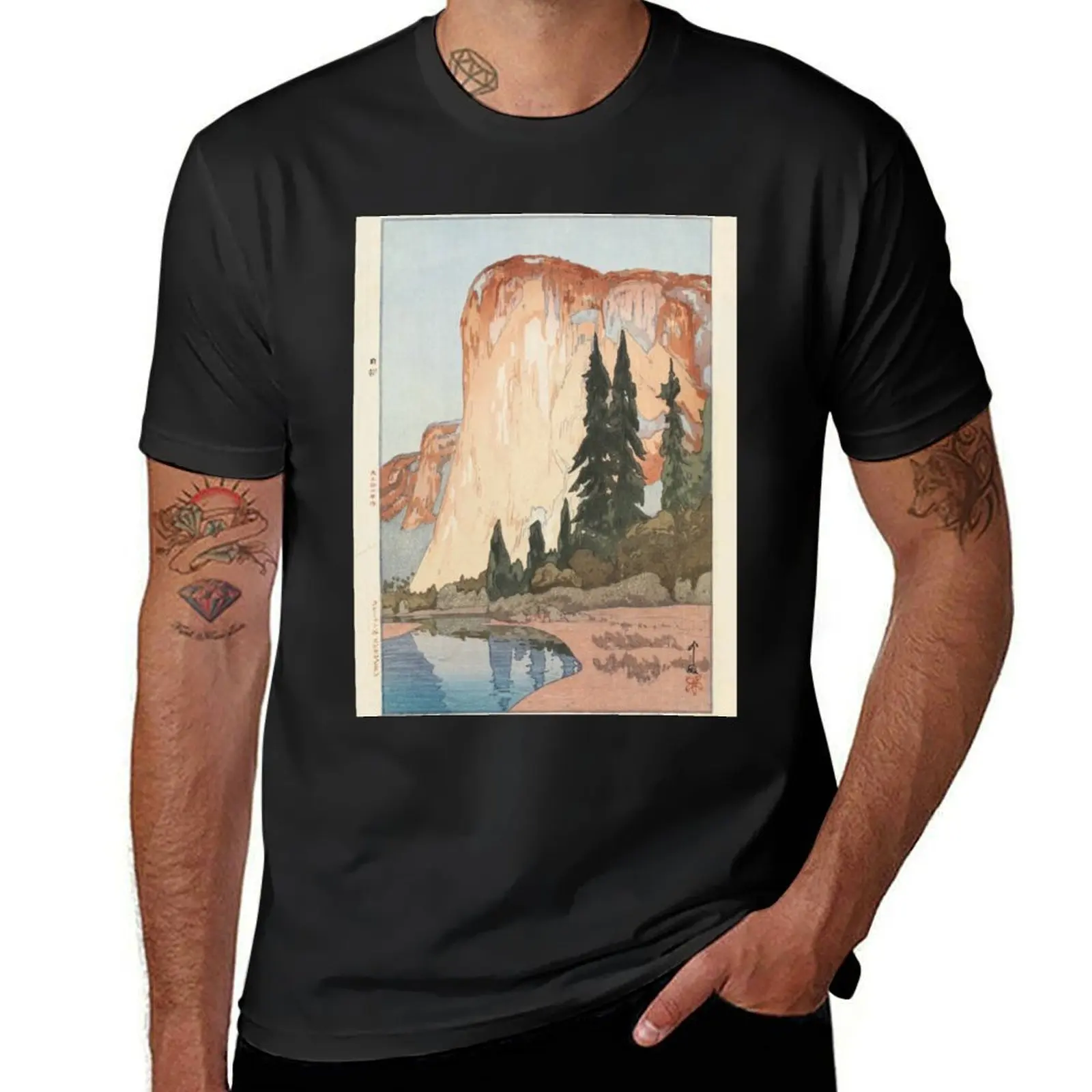 Hiroshi Yoshida - El Capitan T-Shirt sports fans sweat heavy weight t shirts for men