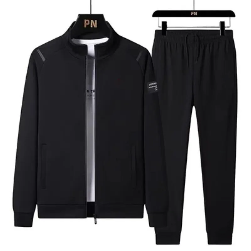 2024 Spring and Autumn New Fashion Plus-Size Loose Sports Suit For Men Leisure Comfortable Breathable High-Quality Two-Piece Set