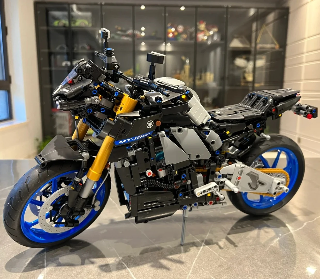 Technical MT-10 SP Motorcycle Model Building Blocks Advanced Building Set For Adults Bricks Toys Gifts Vehicles 1478pcs