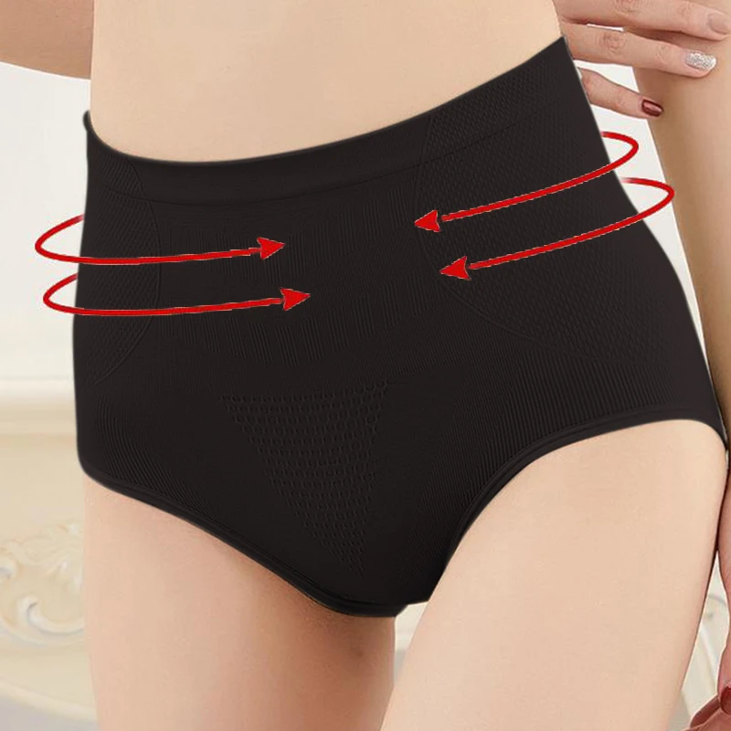 High Waisted Tummy Control Panties For Women Postpartum Body Shaping Pure Cotton Crotch Underwear