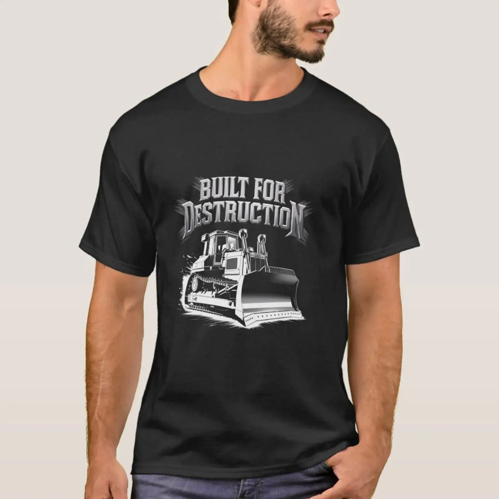 Bulldozer Operator Construction Worker Earth Mover T Shirt vintage Washed Comfortable designer clothes Top For Everyday Wear