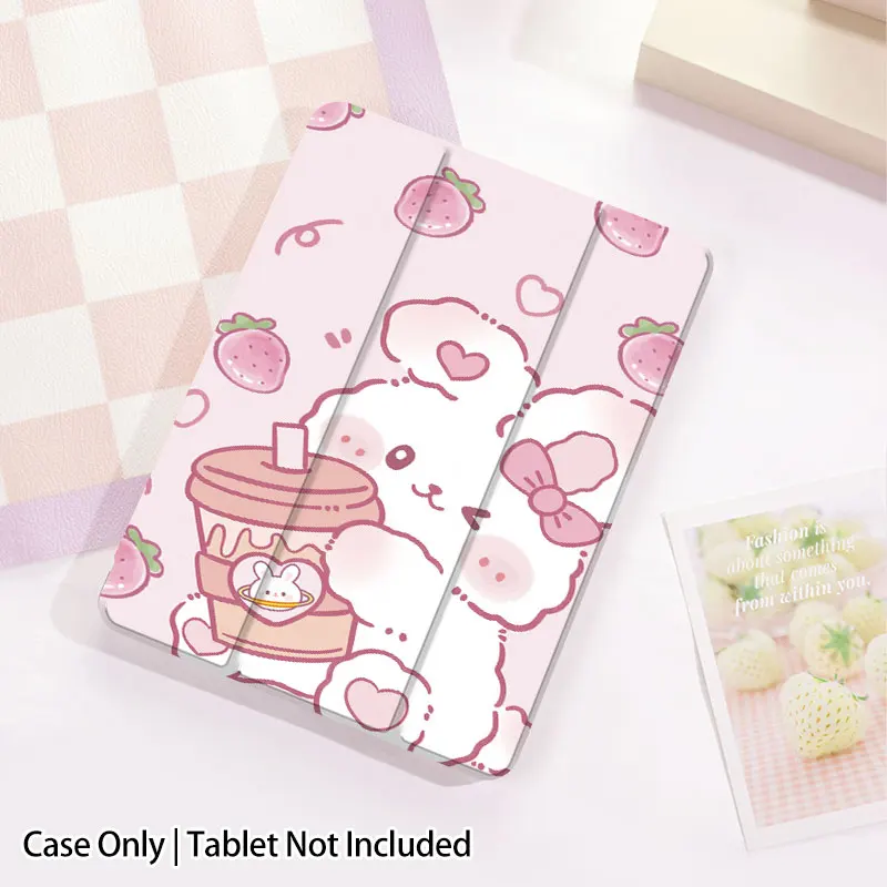 iPad Case for iPad Pro 13/12.9/11, Air 11/5/4, Mini 6/7, iPad 10.9/10.2. Models A16/A17/M2/M3/M4，TPU soft shell，sleep and wake