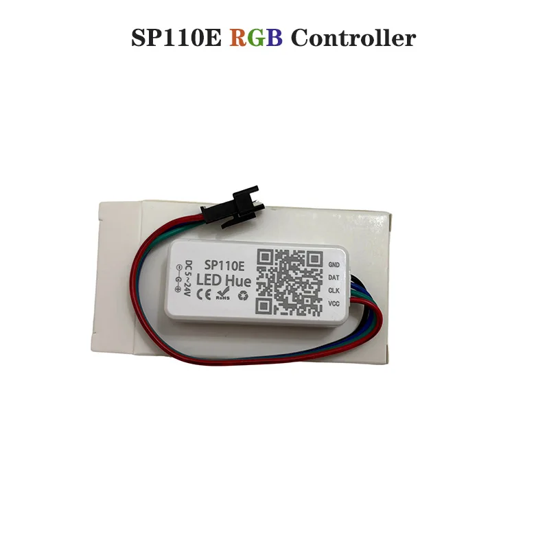 

Контроллер RGB Bluetooth Smart APP DC5V-24V 1024 пикселей для WS2811 WS2812B APA102 SK6812 SPI Адресная светодиодная лента SP110E