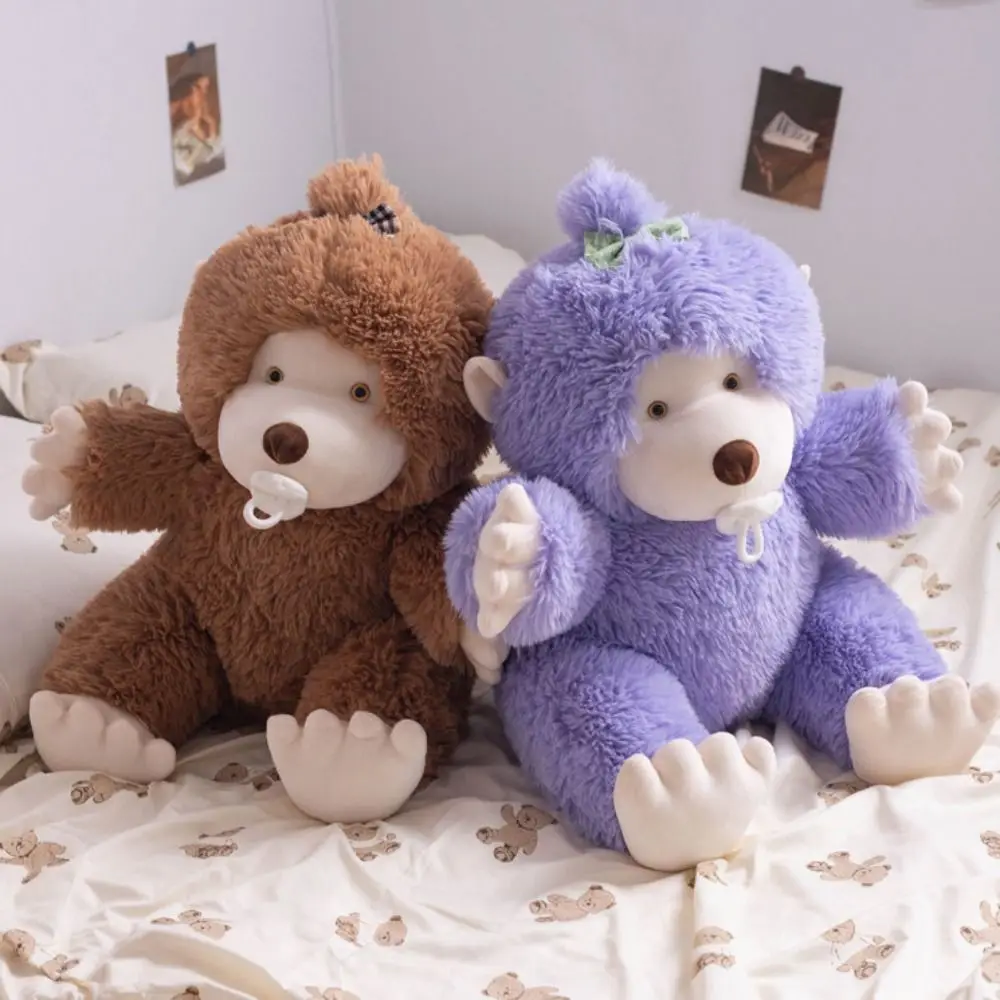 

Funny Fluffy Pacifier Monkey Plush Toy PP Cotton Soft Monkey Stuffed Doll Stuffed Cute Animal Monkey Doll Children