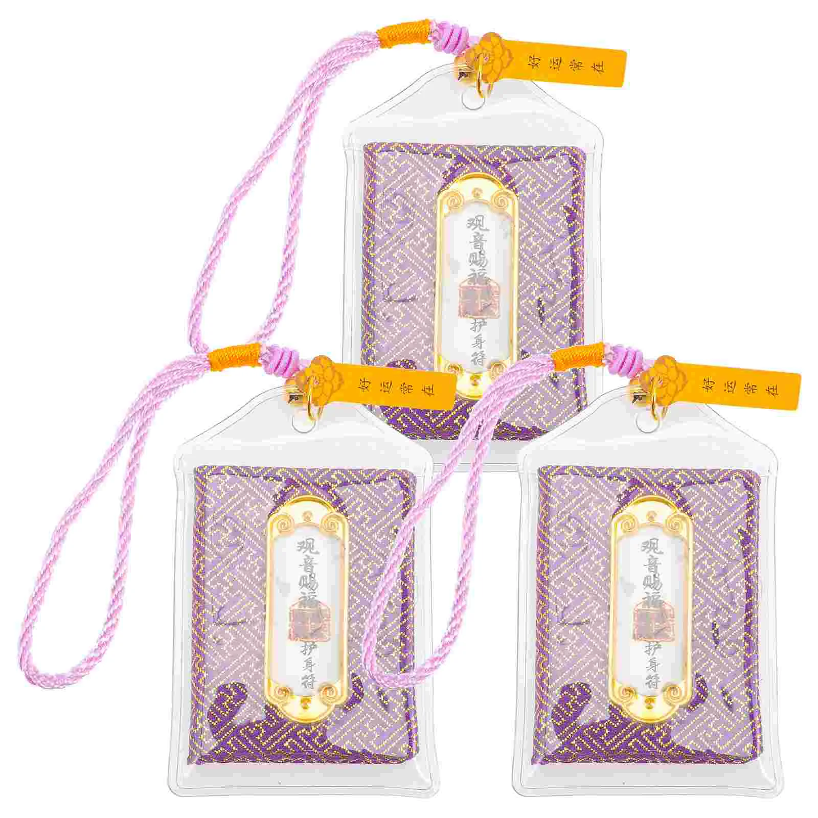 3 Pcs Royal Sachet Japanese Shrine Lucky Amulet Keychain Japaneses Omamori Blessing Bag For Home Style Chinese