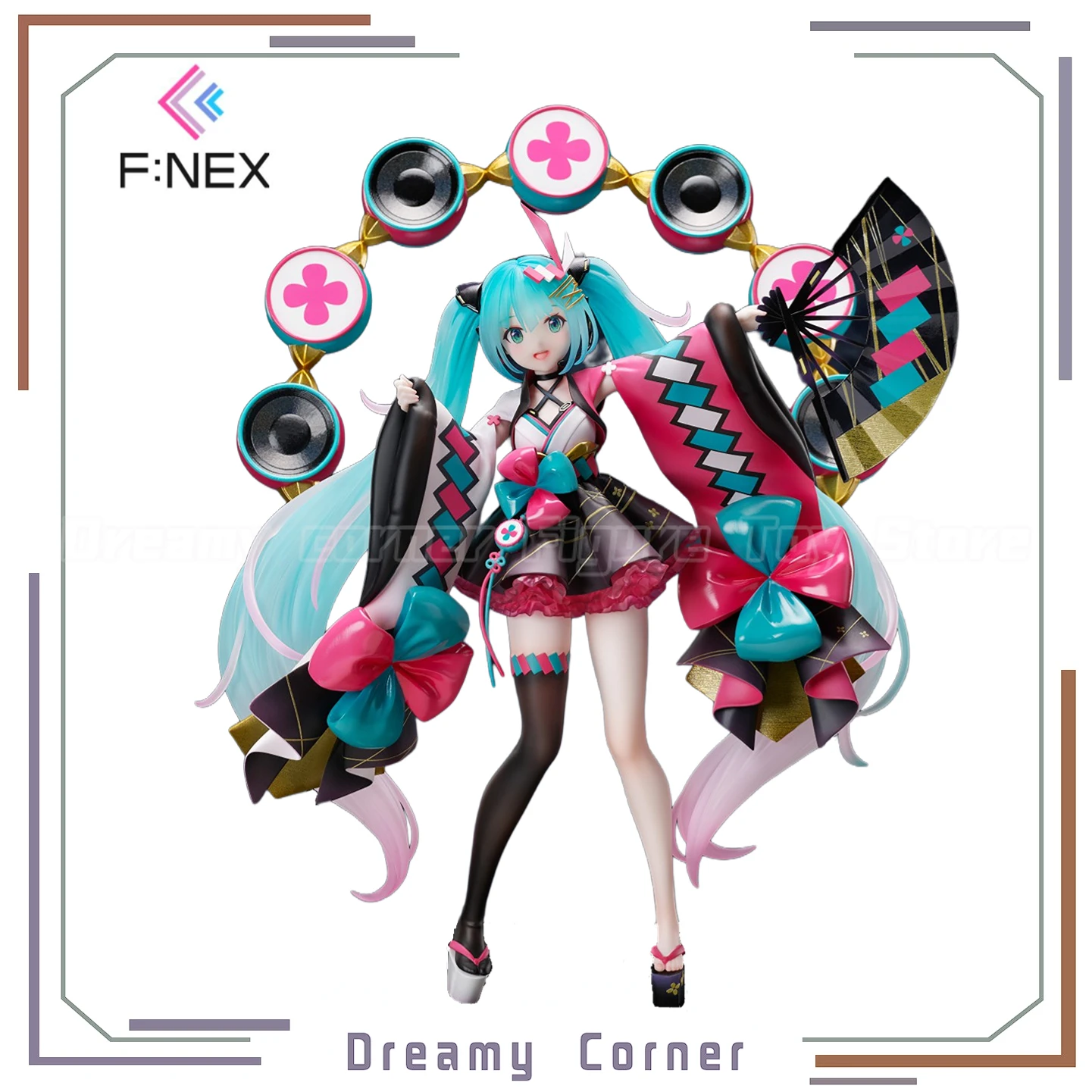 

【В наличии】Оригинальный F:NEX VOCALOID Hatsune Miku MAGICAL MIRAI 2020, летняя коллекция, версия 1/7, аниме-фигурка, орнамент