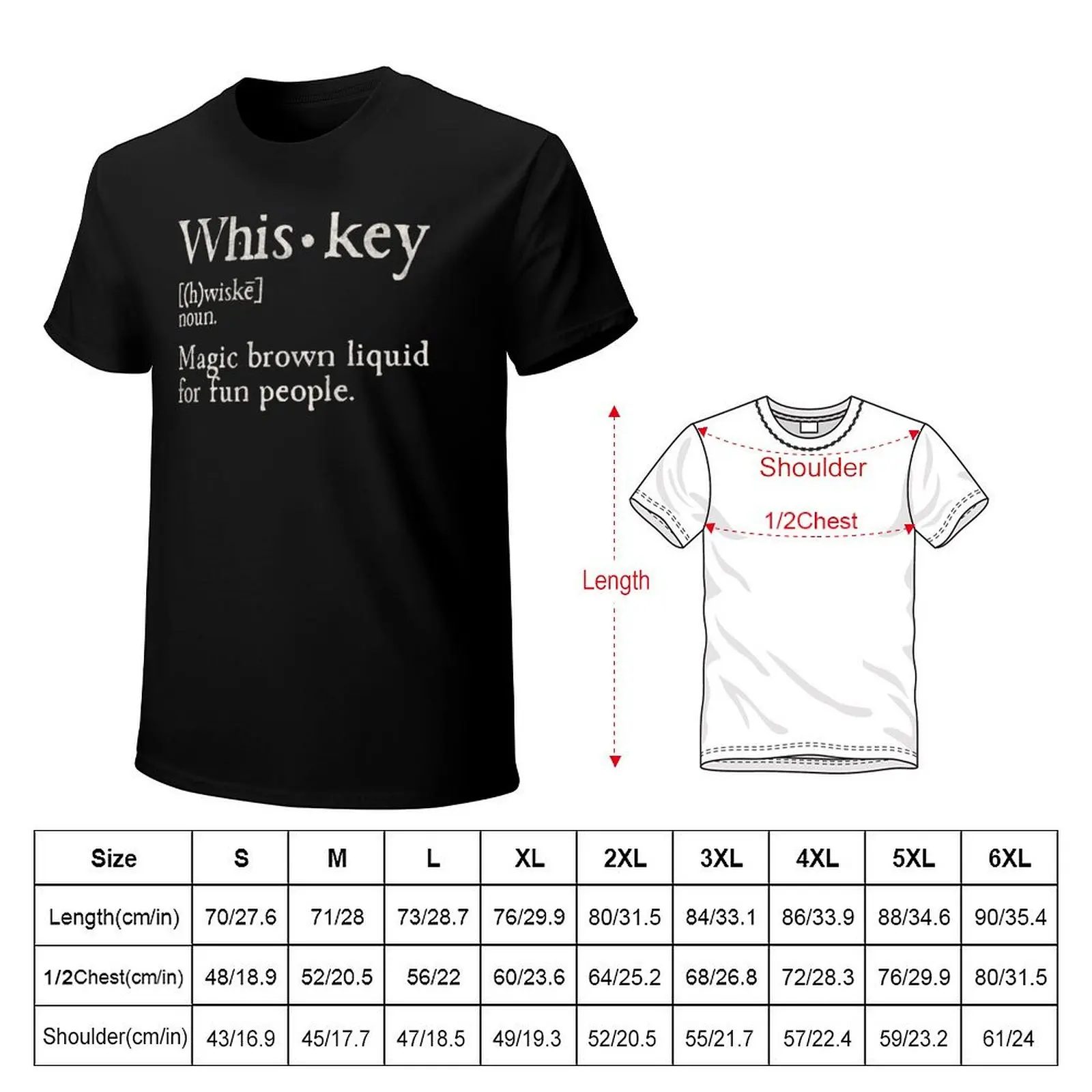 Whiskey Definition Magic Brown Liquid for Fun People Funny Drinking Humor Gift T-Shirt summer top t shirts for men pack