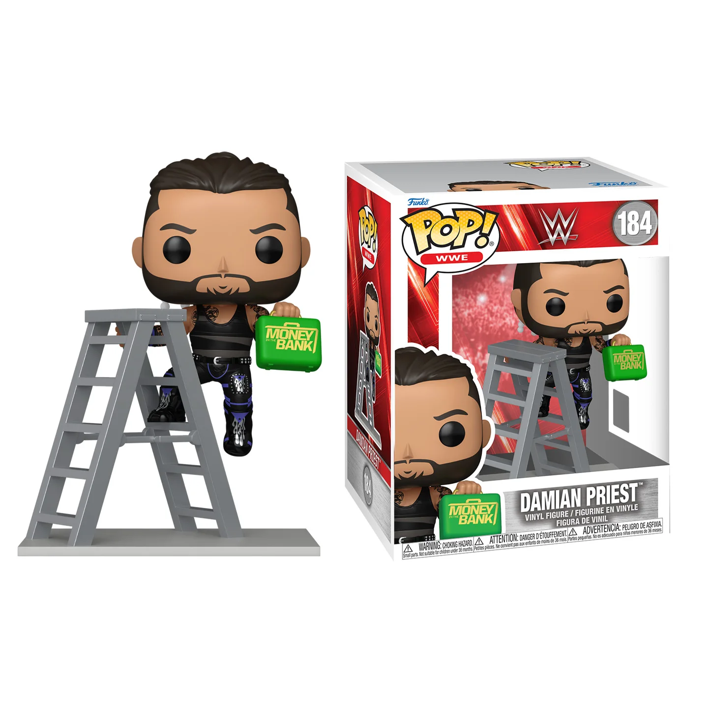 

WWE Funko Pop Sports Premium Damian Priest (Money in The Bank) Peripheral Figurines Toys for Boys Gift Collectible Ornaments