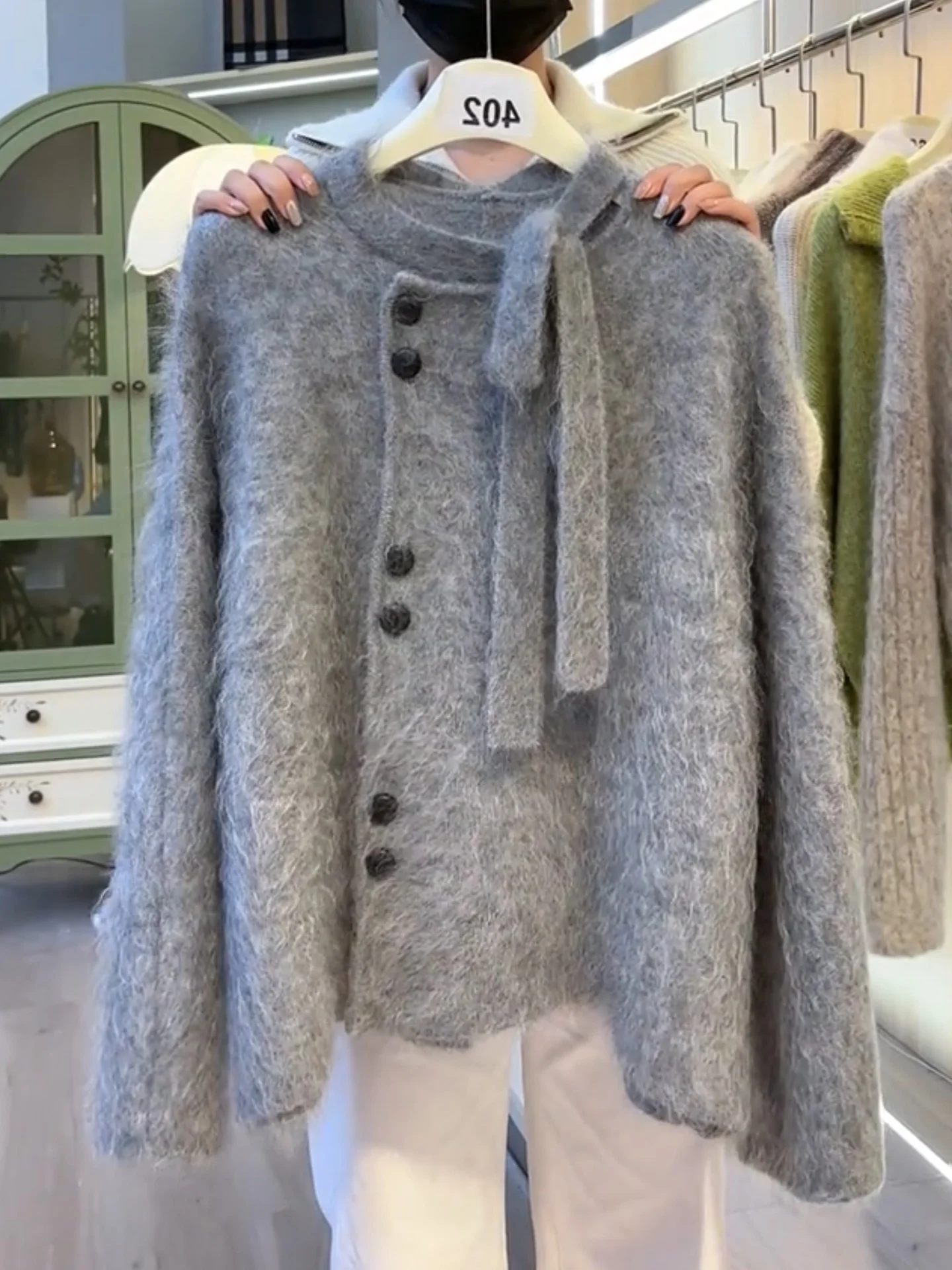 

ey Pure Desire Women's Cardigan Furry Warm Outerwear Faionable Winter Large Size New Sle Top Snow Dr