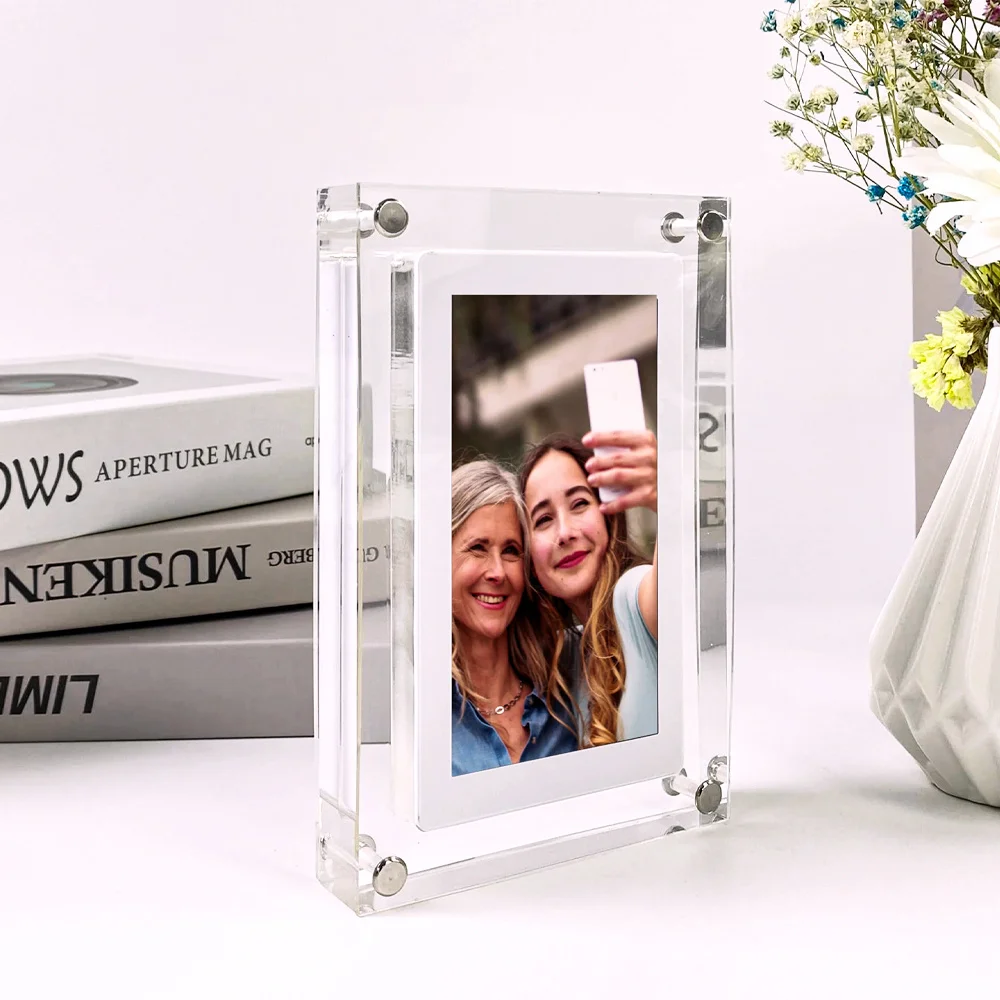 5/7 Inch Acrylic Digital Photo Frame with 1000mAh Battery 3
