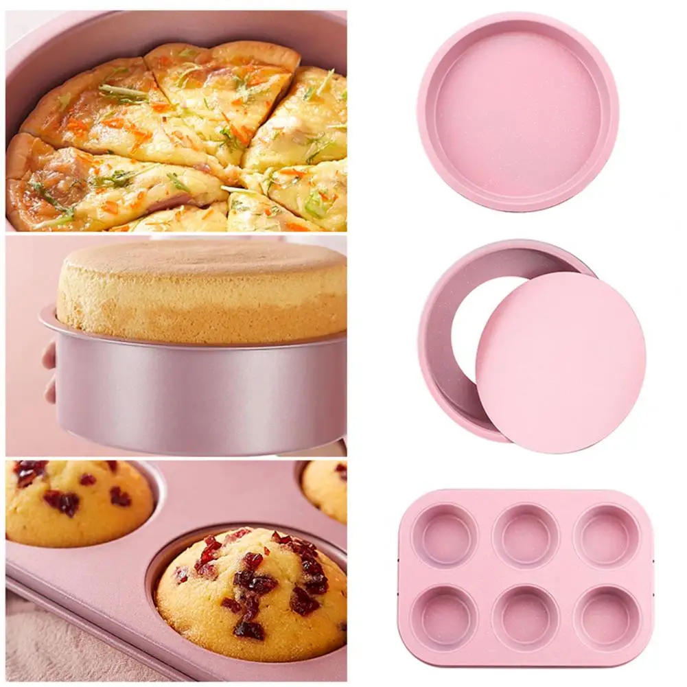 Хорошая-форма-для-выпечки-розового-цвета-без-грубых-краев-легкий-противень-для-выпечки-принадлежности-форма-для-торта-термостойкая