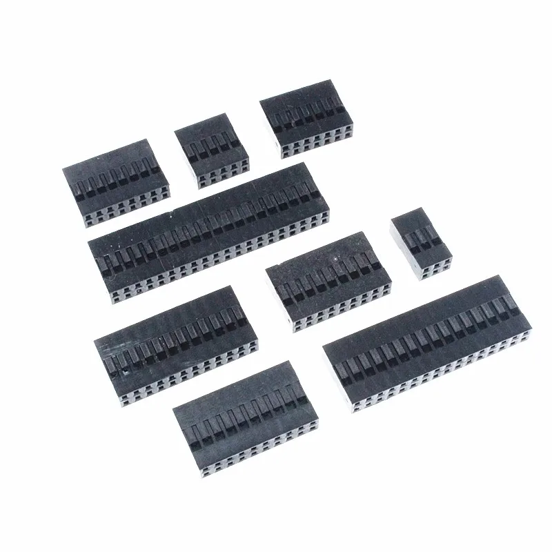 50PCS Hot Sale Dupont Plastic Shell 2.54mm Double Row Dupont Connector 2P/3P/4P/5P/6P/7P/8P/9P/10P 2*4pin/2*5pin Housing