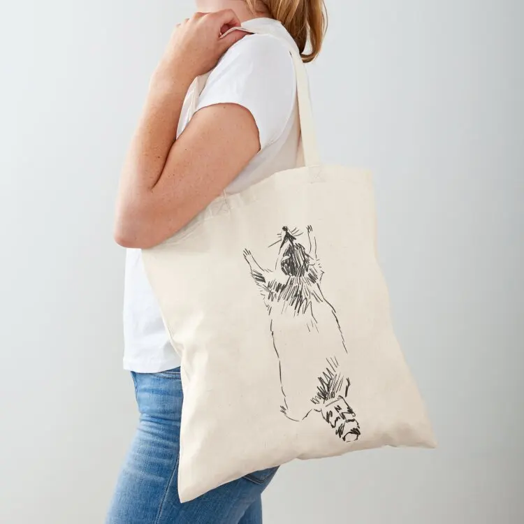 

Sketch(y) Raccoon Tote Bag Big bag Cloth bag large tote Women's