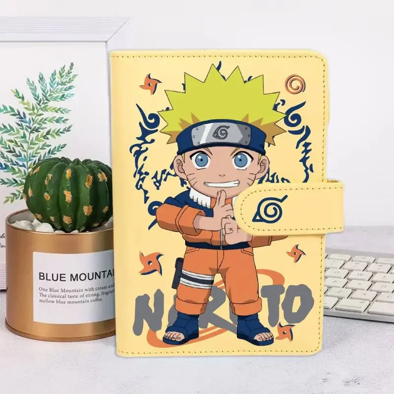 Anime Naruto peripheral account book, cartoon elementary school notebook, binder, portable diary, birthday gift