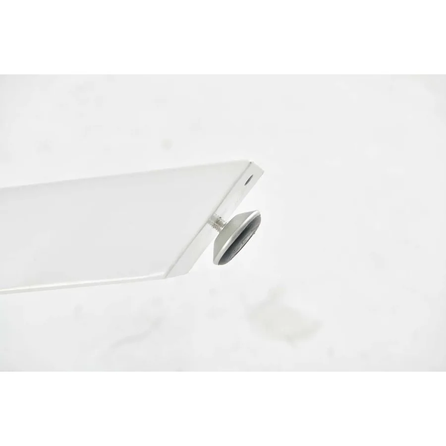 42.1 طاولة طعام بيضاء منتصف القرن لـ 46 شخصًا مع طاولة Mdf مستديرة بقاعدة طاولة طعام طاولة نهاية طاولة قهوة ترفيهية T