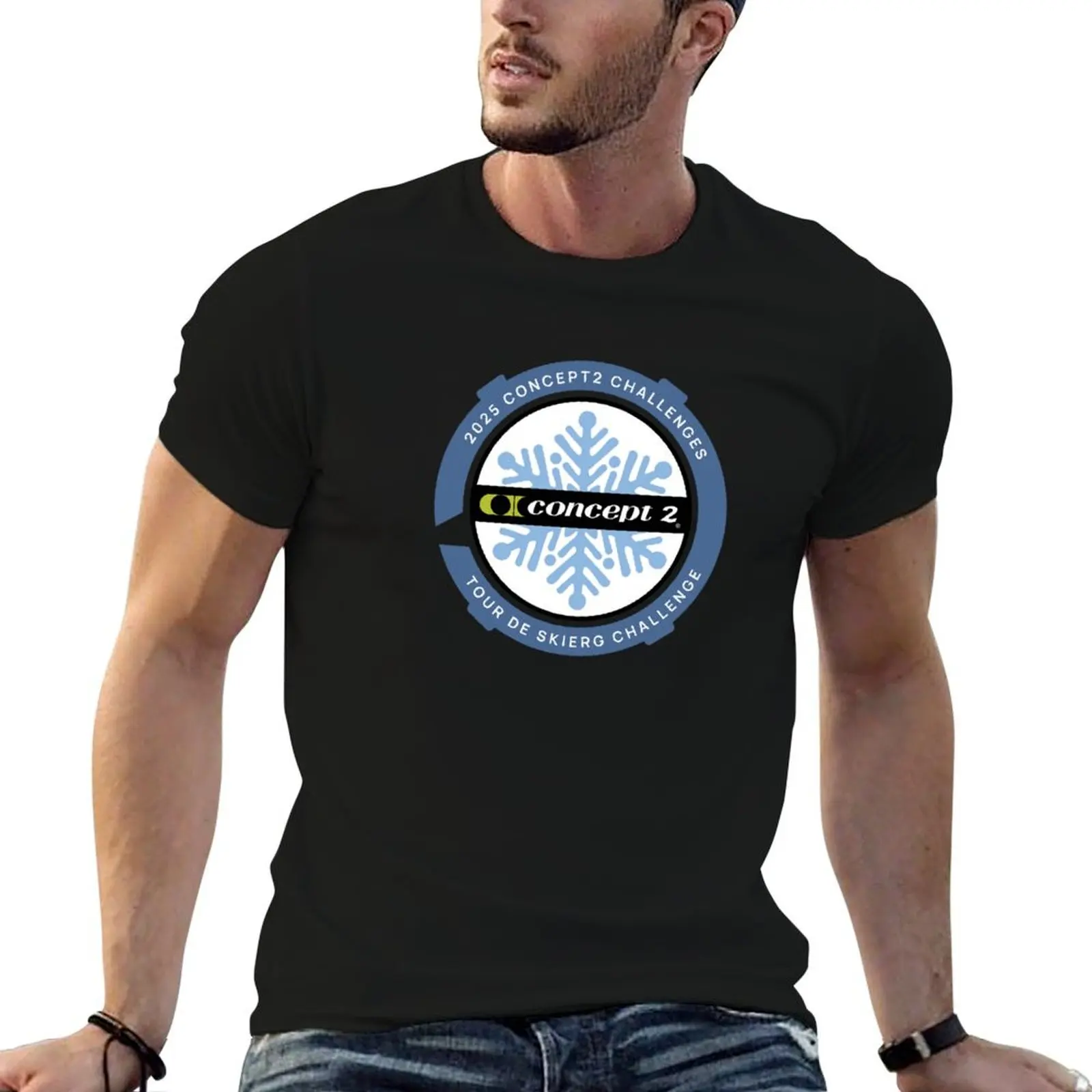 2025 Concept2 Tour De SkiErg Challenge camiseta hombre casual camisetas diseñador impreso camisetas para hombre camiseta