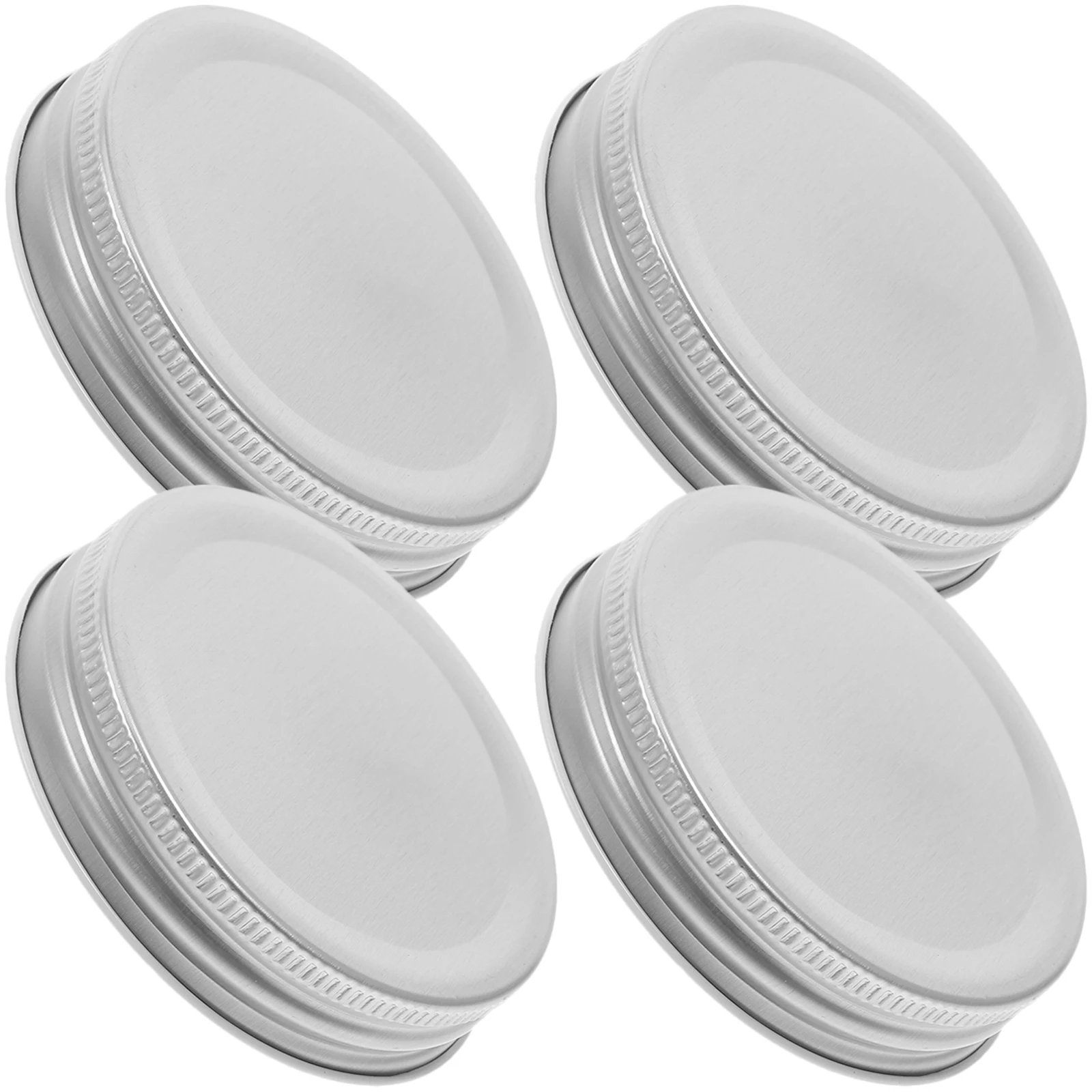 

4pcs Tinplate Jar Lids Sealing Metal Caps Storage Solid Wide Sealing Caps For Bottles Mouth Bottle Metal Kitchen