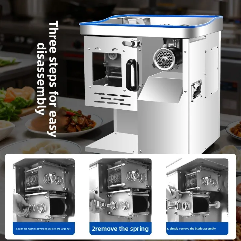 Multifunctional one-shredding machine, desktop high-power one-shredded meat slicing automatic meat grinder