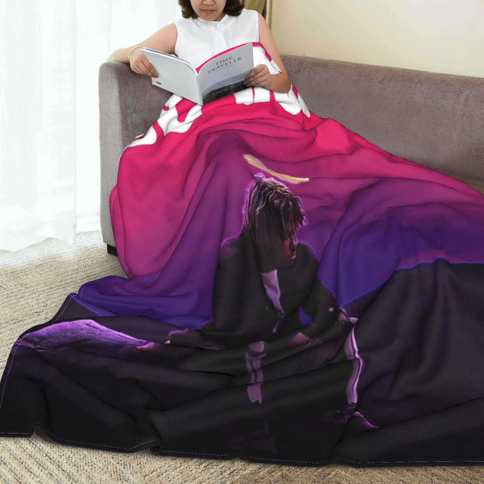Juice Music Wrld The Party Never Ends Blanket Warm Fleece Sofa Throw Blanket for Home Bedroom Office Throws Bedspread Quilt