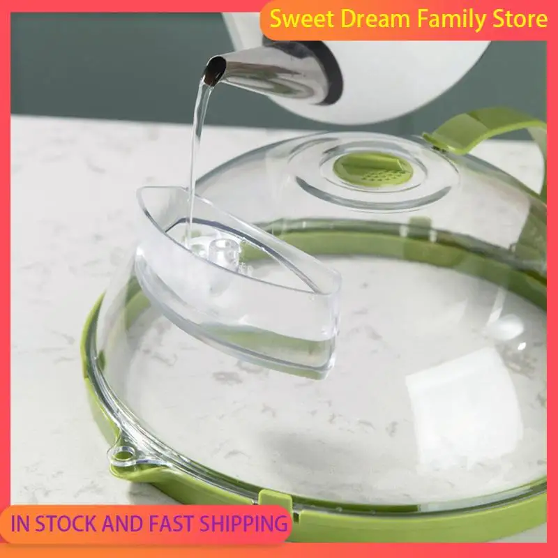 

SDFC-2X крышка для микроволновой печи для еды, прозрачная крышка для микроволновой печи с ручкой и коробкой для воды, крышка для нагрева в микроволновой печи