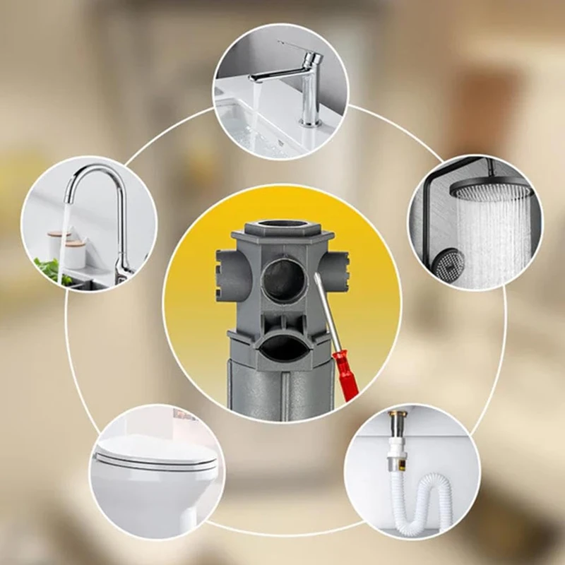 ABAE-Faucet And Sink Installer,Basin Wrench,Multi-Purpose Wrench Plumbing Tool,Plumbing Wrench, Multifunctional Sink Wrench