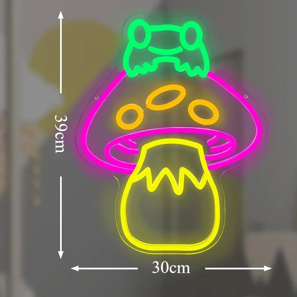 Magic Book Neon Sign Clover Crown Heart LED Wall Art USB Powered Glow Lamp Bedroom Cafe Party Home Decoration Hanging Light