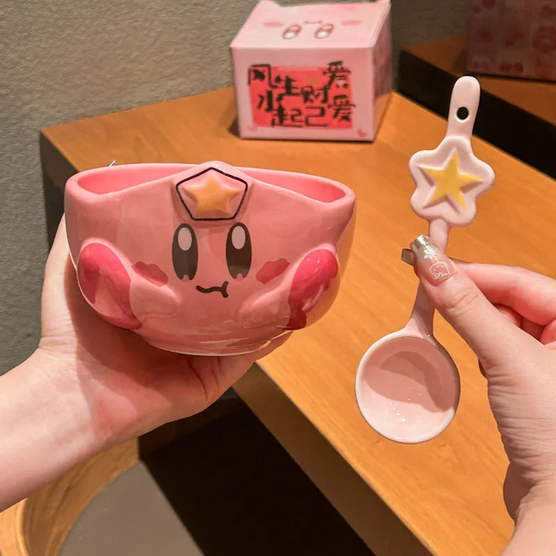 

2026 Star Kirby Cartoon Peripheral Ceramic Rice Bowl Personal Dining Bowl Special Beautiful Bowl Children'S High End Home Furnis
