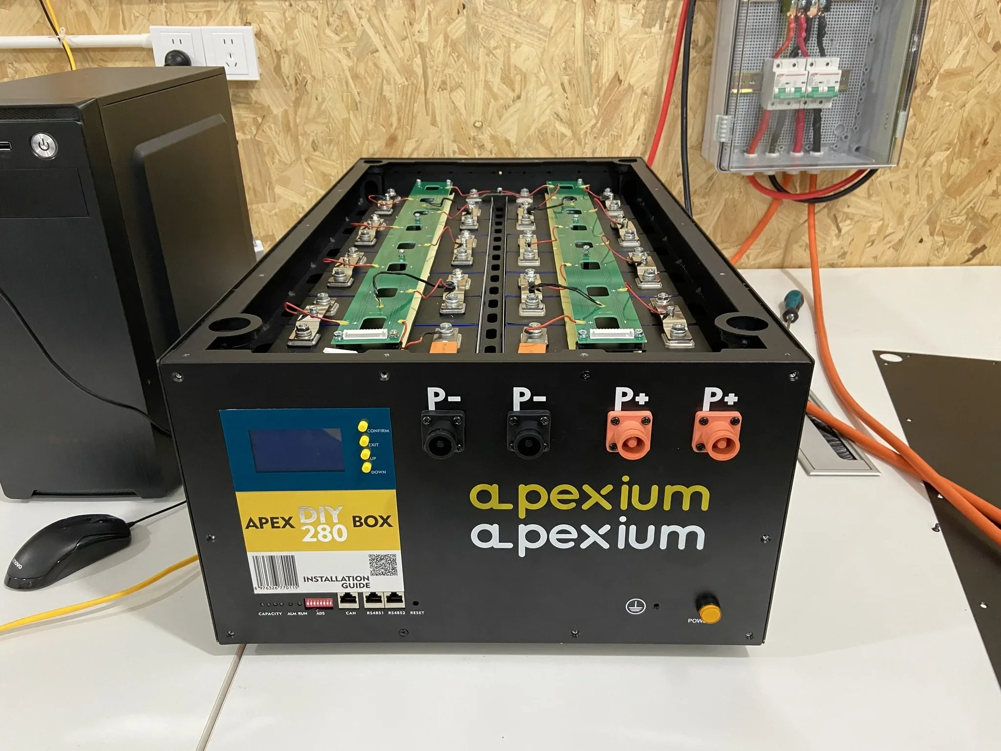 Apexium Customized 24V 48V 280AH Lifepo4 Battery Box 15kwh APEX 16s EV 280ah 302ah Lifepo4 AKKU DIY Case Only EMPTY BOX