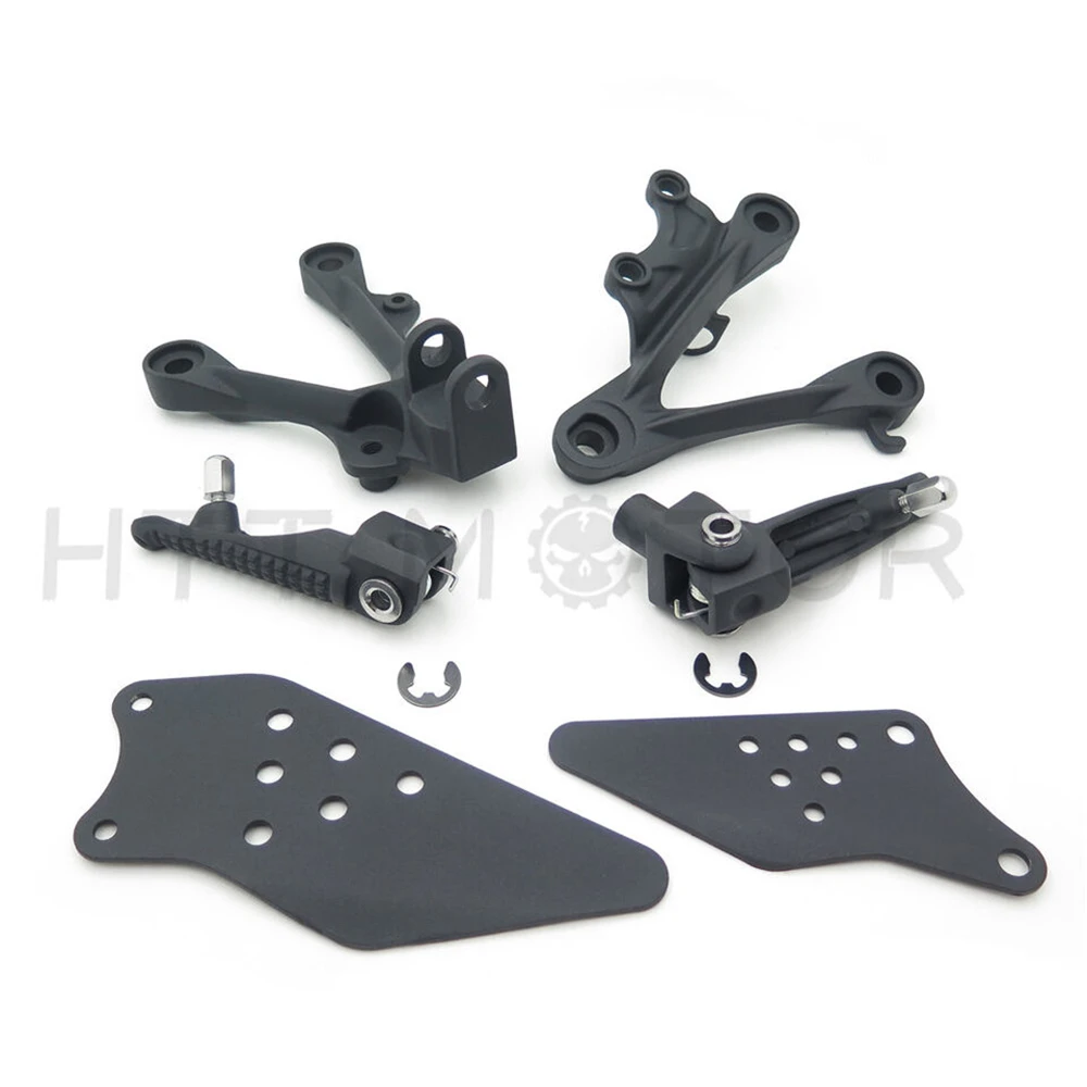 Rider Footrests & Foot Pegs Brackets for Kawasaki Ninja ZX6R 2009 2010 2011 Aftermarket Motorcycle Accessories and Parts Front