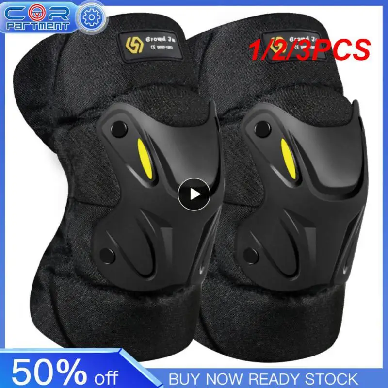 

1/2/3PCS Thickened Warm Anti-shock Anti-fall Elbow Knee Pad Universal Motorcycle Protective Kneepad for Men and Women Leg Armor