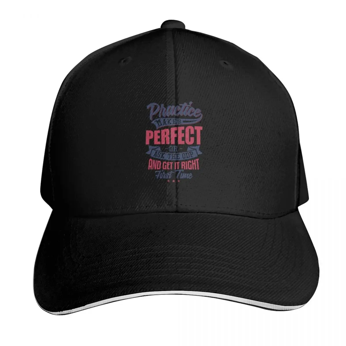 Practice makes Perfect - Or Ask The ODP And Get It Right First Time Baseball Cap Men Women Casual Summer Sport Sun Cap